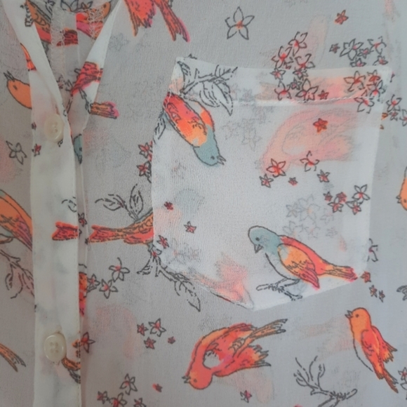 SO | Sheer Sleeveless Button-Up, Medium (Juniors), Like New - Picture 9 of 11